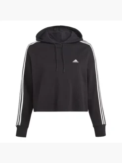 Adidas Essentials 3-Streifen French Terry Crop Hoodie – Große Größen