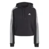 Adidas Essentials 3-Streifen French Terry Crop Hoodie
