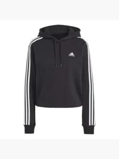 Adidas Essentials 3-Streifen French Terry Crop Hoodie